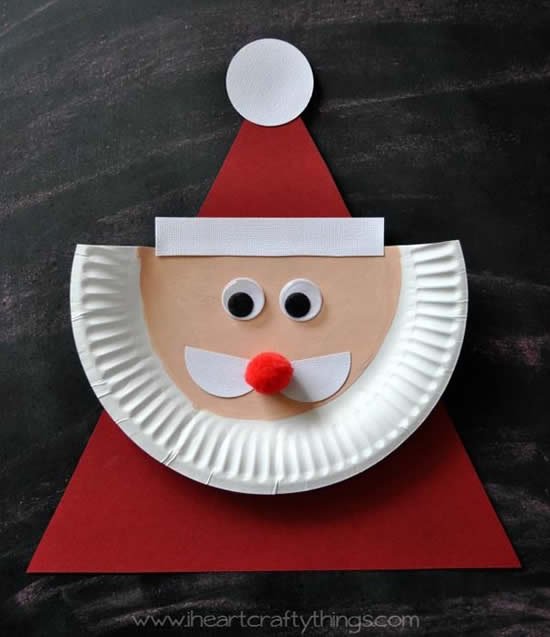 Papai Noel com reciclagem para fazer com crianças