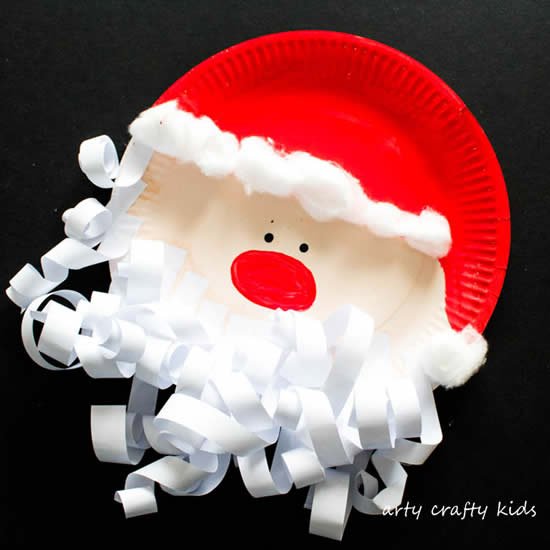 Papai Noel com reciclagem para fazer com crianças