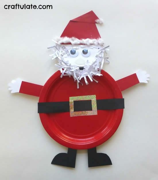 Papai Noel com reciclagem para fazer com crianças