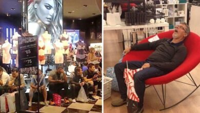 20 fotos engraçadas de homens quando decidem fazer compras com suas esposas