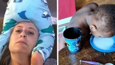 Imagens mostram que para ter filhos é preciso ter nervos de aço