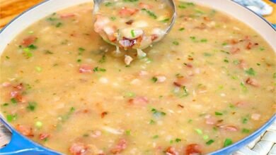 Caldo de Mandioca com bacon e linguiça calabresa