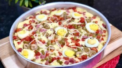 Torta portuguesa fácil e deliciosa perfeita para o lanche da tarde ou para o jantar