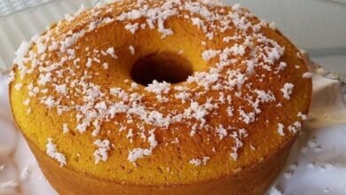 Receita de Bolo de Abóbora com Coco