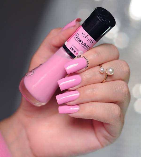 80 fotos de Unhas Bonitas decoradas em cor de rosa