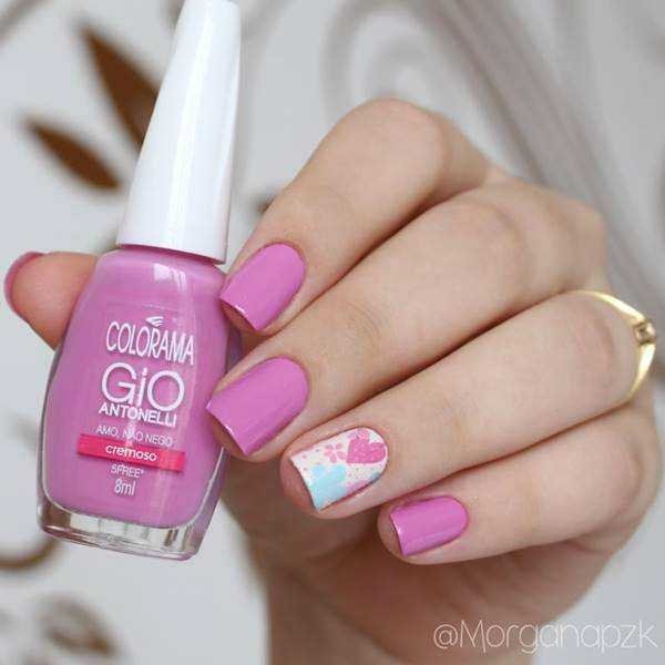 80 fotos de Unhas Bonitas decoradas em cor de rosa
