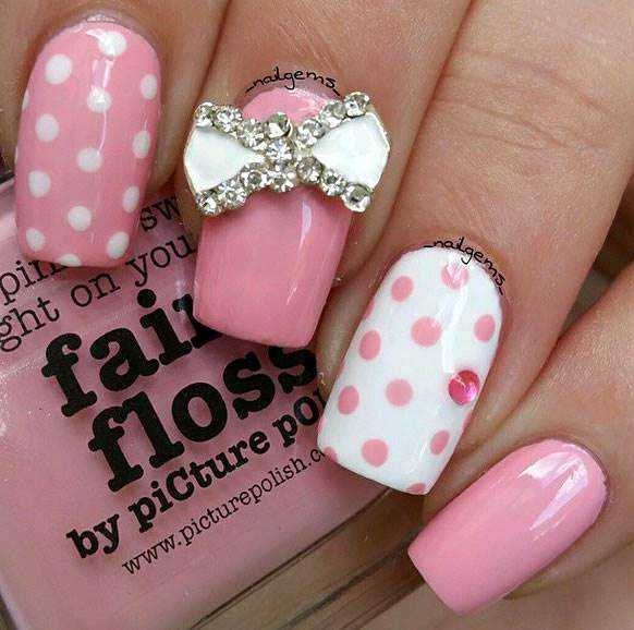 80 fotos de Unhas Bonitas decoradas em cor de rosa