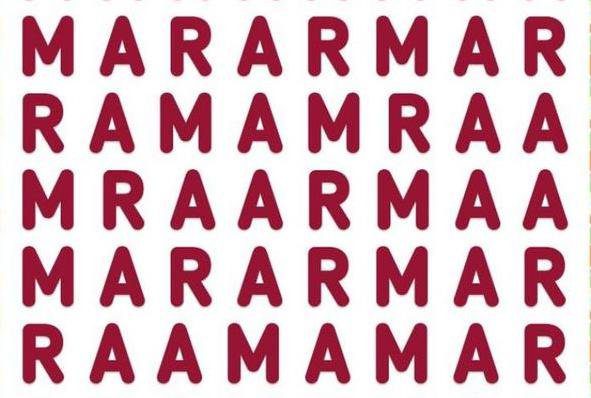 Encontre a palavra AMAR, a maioria não consegue