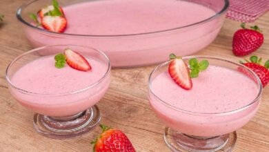 Mousse de Morango de Liquidificador Feito em 5 Minutos