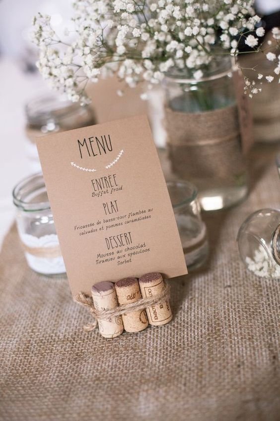 Lembrancinhas de casamento com rolha