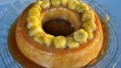 Receita de pudim cremoso de banana