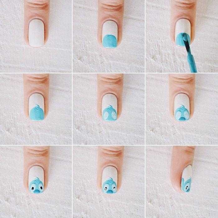 Unhas Decoradas Passo a passo Lilo & Stitch 3