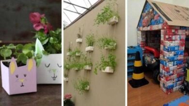 Ideias artesanais com caixas de leite