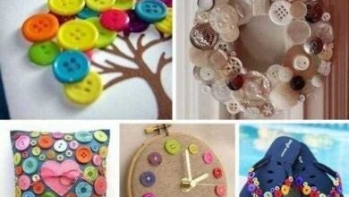 Ideias artesanais com botões de roupas