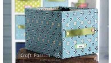 Como fazer caixa organizadora com material reciclável