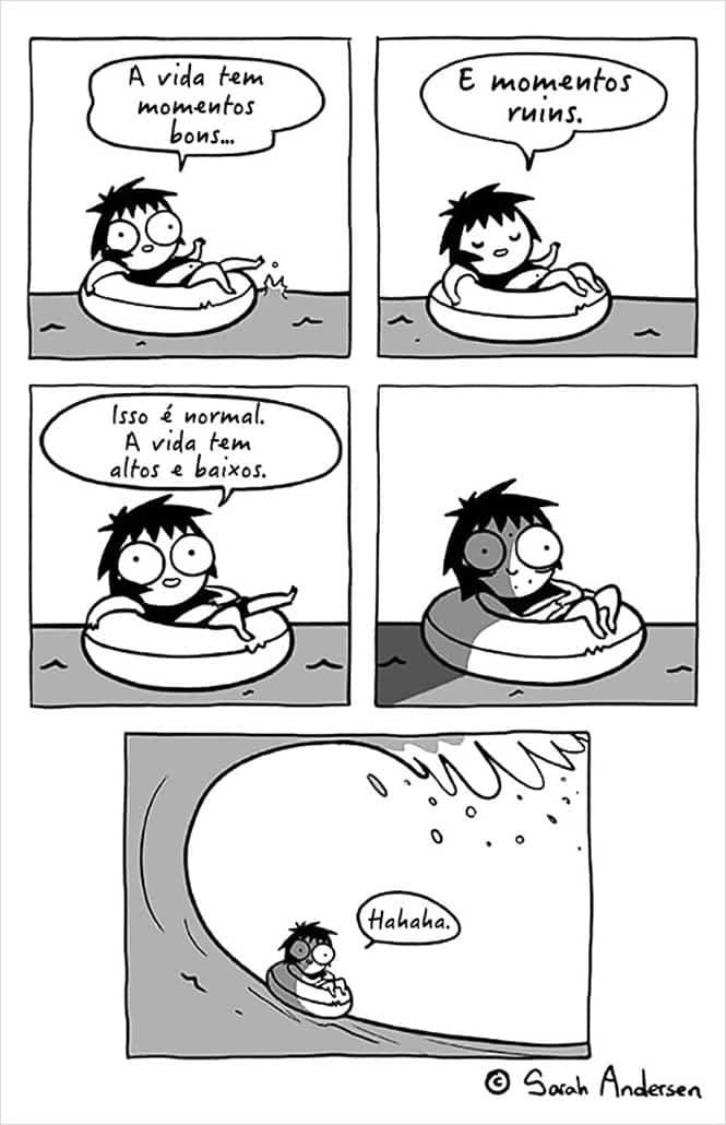 Quadrinhos que retratam fielmente a vida adulta
