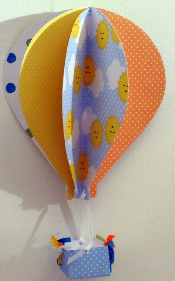 balao com papel estampado balao com papel estampado