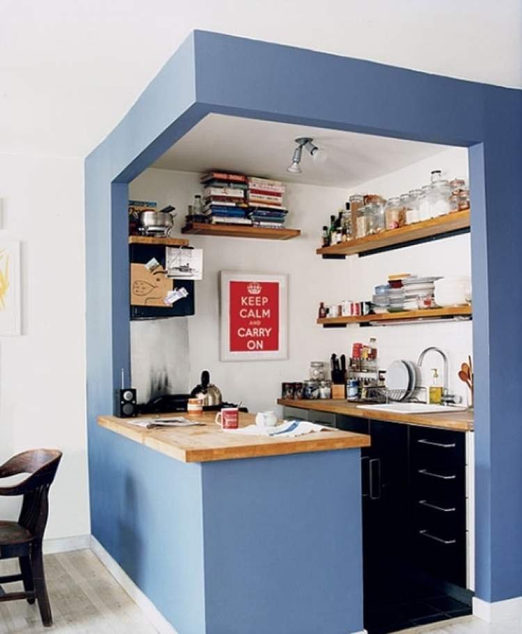 Cozinha dentro da caixa