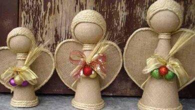 Como fazer anjo artesanal decorativo