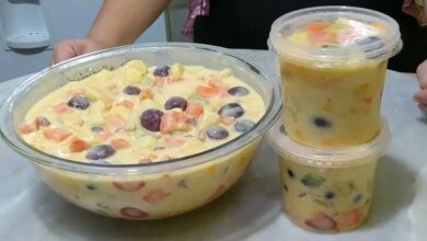 Salada de Frutas Cremosa - Simples e Saborosa