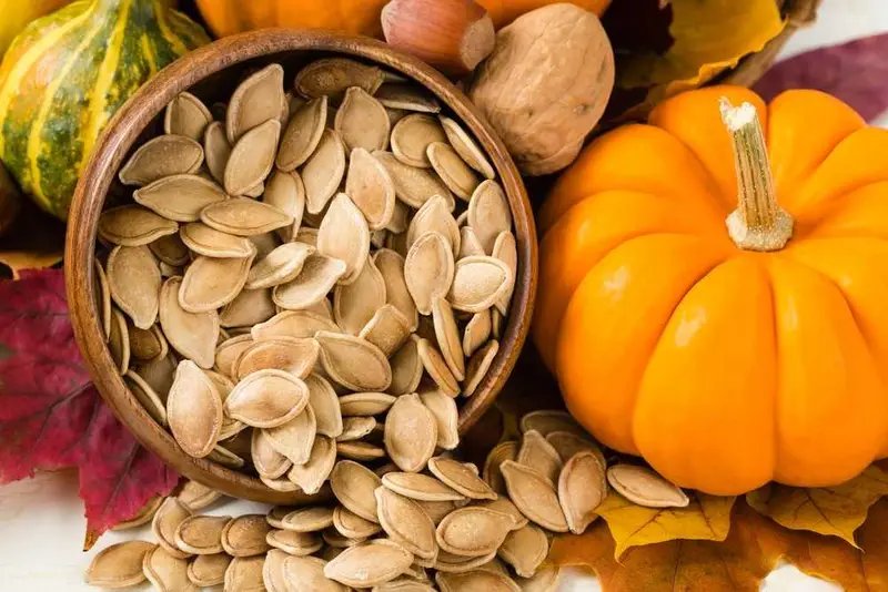 Sementes de abóbora é rico em zinco Sementes de abóbora é rico em zinco