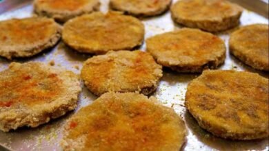 Berinjela empanada ao forno