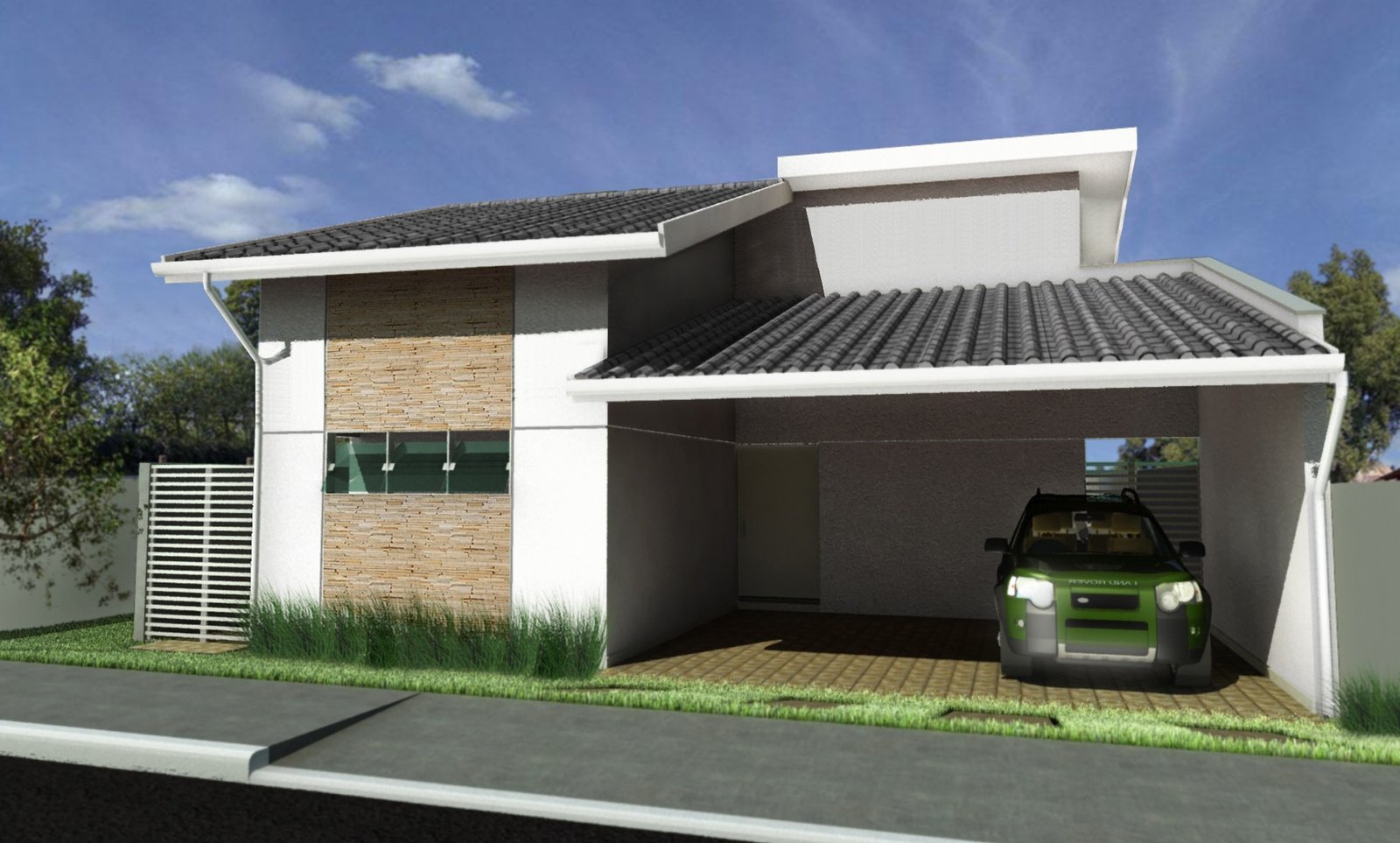 Fachadas para casas pequenas e modernas: 30 fotos
