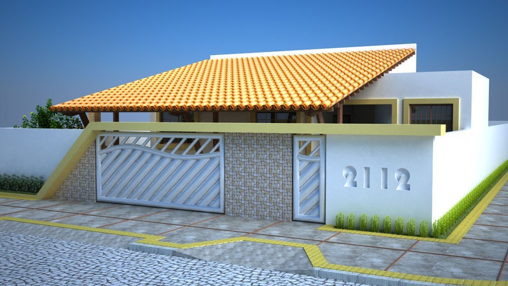 Casas com portões diferentes