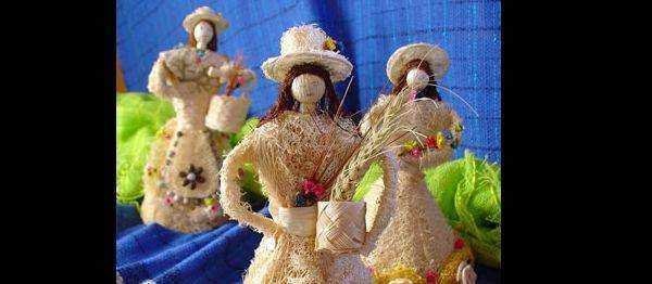 20 Artesanatos feitos com bucha vegetal
