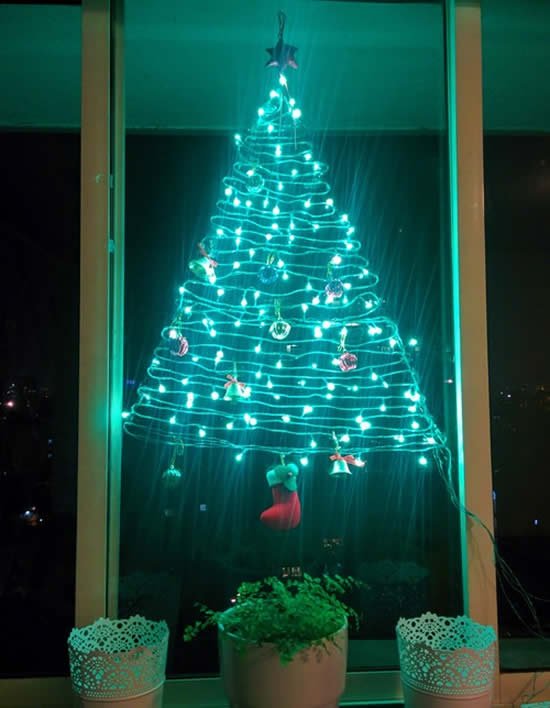 1751009892 690 ideias de arvores de natal criativas Árvore de Natal com pisca-pisca
