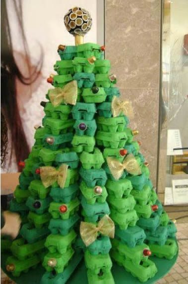Enfeites de Natal com reciclagem