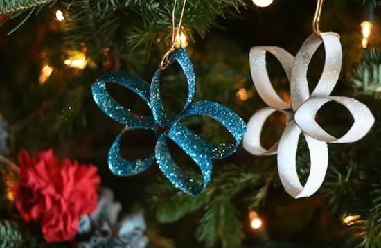 Enfeites de Natal com reciclagem