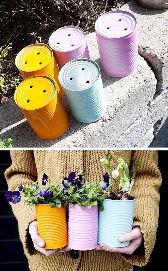 Transforme suas latas em lindos potes