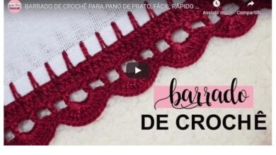 Barrado de Crochê Para Iniciantes – Simples e Fácil