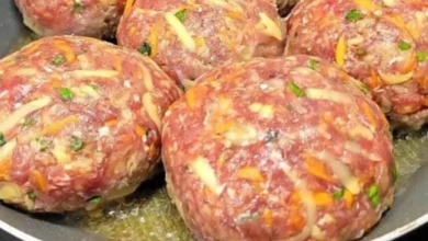 Bolinho de carne moída com cenoura e batata
