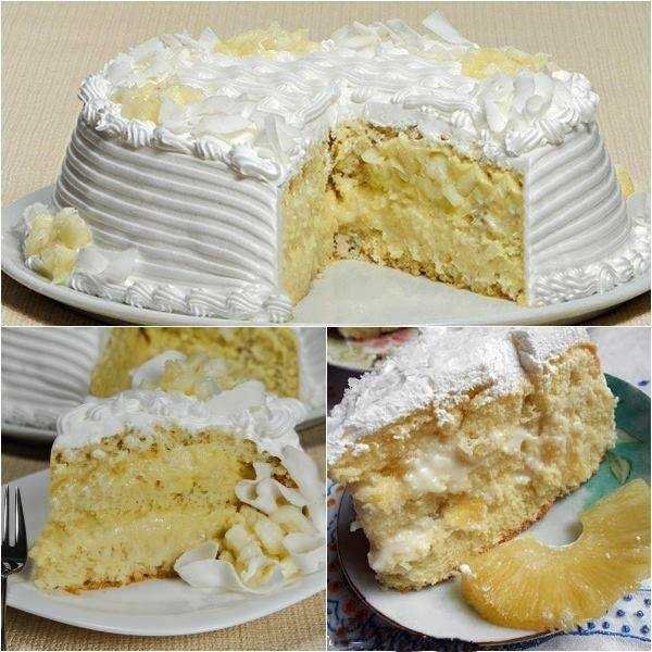 Bolo de Abacaxi Trufado