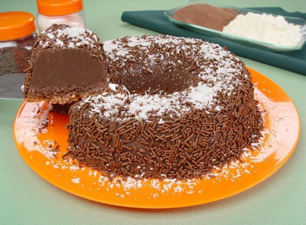 brigadeirão com leite de coco