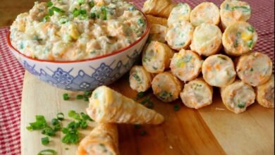 Canudinhos de atum com maionese, fica deliciosos