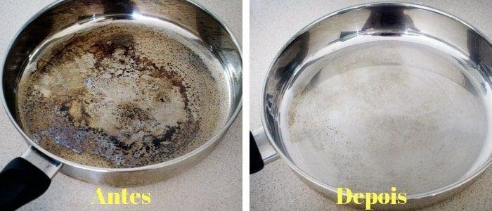 Dica simples para limpar frigideira queimada