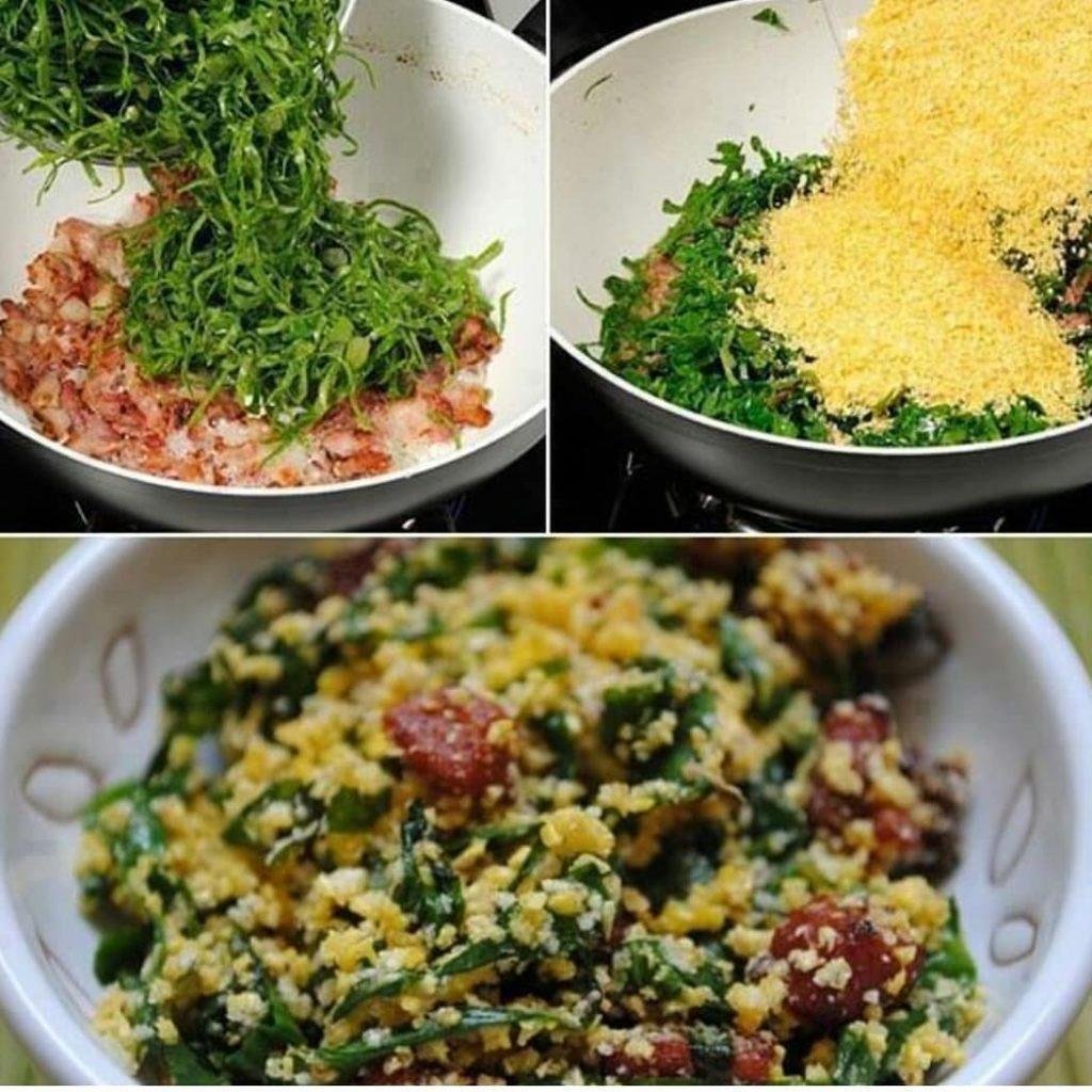 Farofa de Couve com Bacon