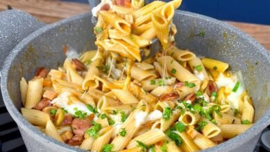 Macarrão para o almoço super saboroso feito em apenas 30 minutos