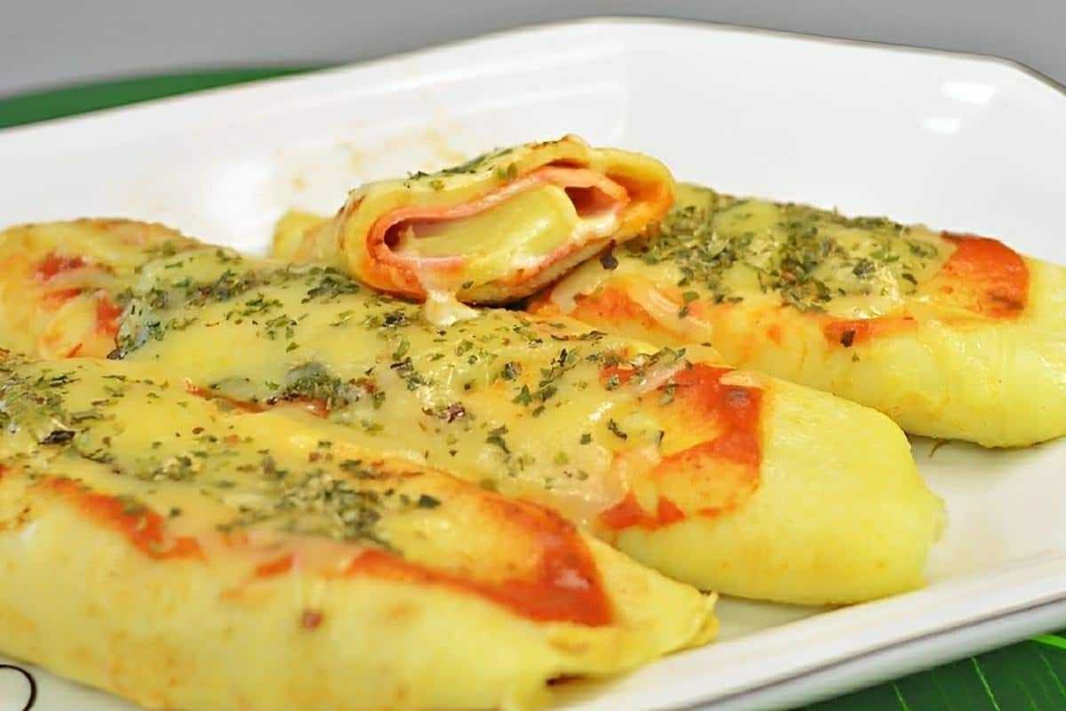 Panqueca de maizena bem mais leve que fica muito saborosa Panqueca de maizena bem mais leve que fica muito saborosa para o almoço