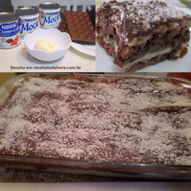 Pavê de Prestígio com Bolo Pulmann
