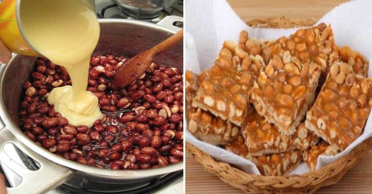 Pé de Moleque com Leite condensado