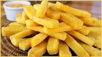 Polenta Frita Super Crocante e Deliciosa