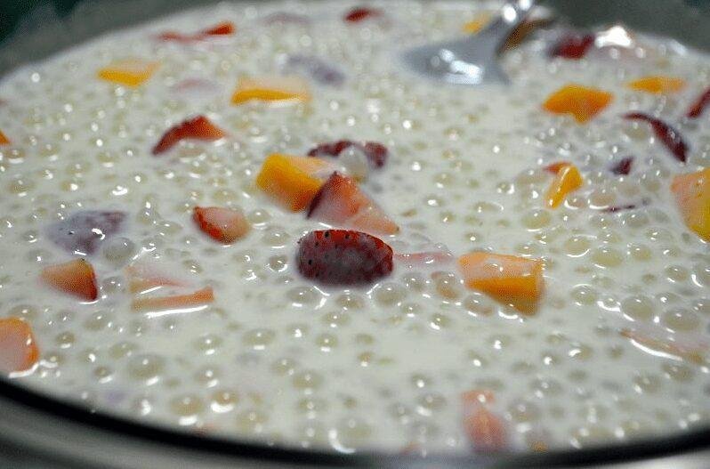 Sobremesa de Estrogonofe de Frutas