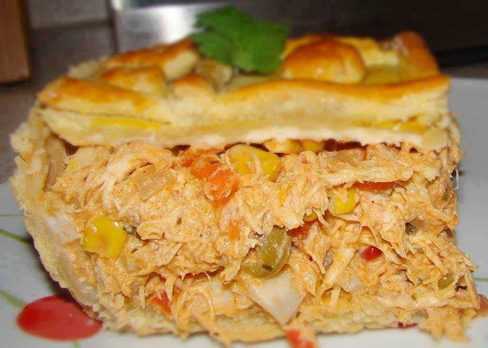 Torta de Mandioquinha com Frango