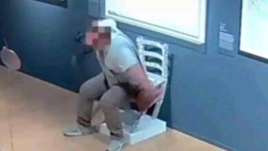Vídeo impactante revela o momento em que turista 'desrespeitoso' quebra cadeira de 'Van Gogh' coberta de cristais