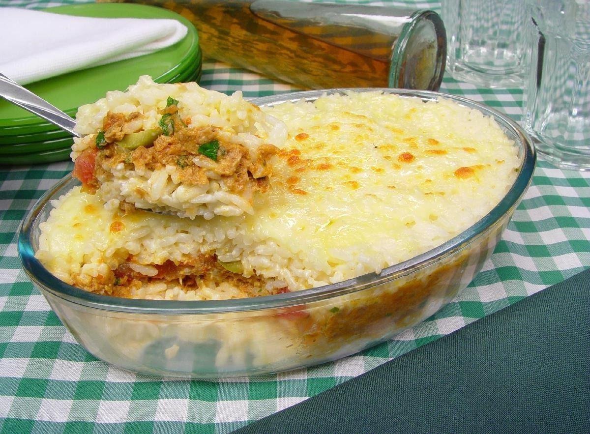 Arroz no Forno com Atum