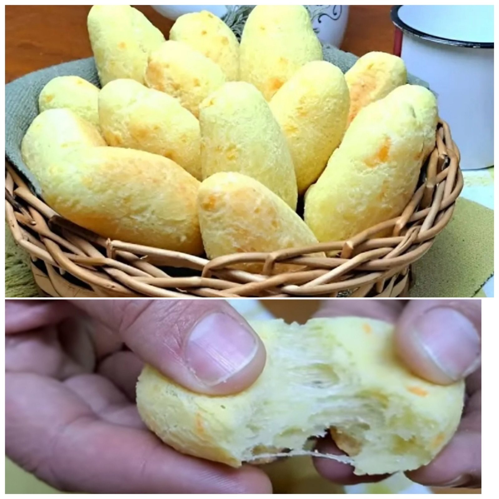 Biscoito de polvilho assado crocante e fácil de fazer perfeito para servir com chá ou café